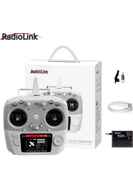 T12D 2.4ghz 12 Kanal Radio Kontrol Uzaktan Kumanda +R12F Alıcı Elrs,crossfıre Destekli