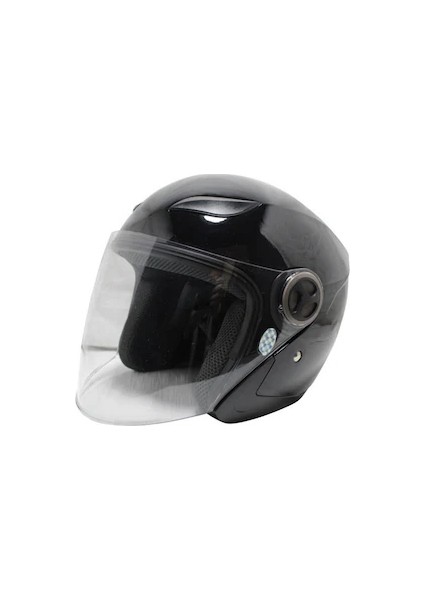Freem F61 Yarım Kask Siyah M-L Uyumlu