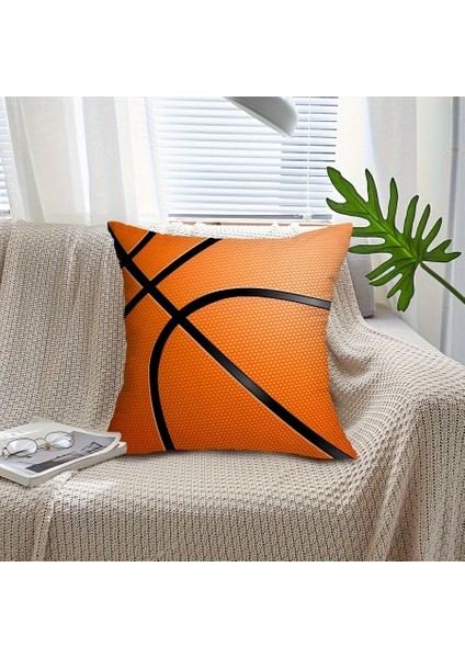 Dekoratif 45X45 cm Çocuk Odası Basketbol Desenli Yastık Kılıfı (Yurt Dışından) fiyatları