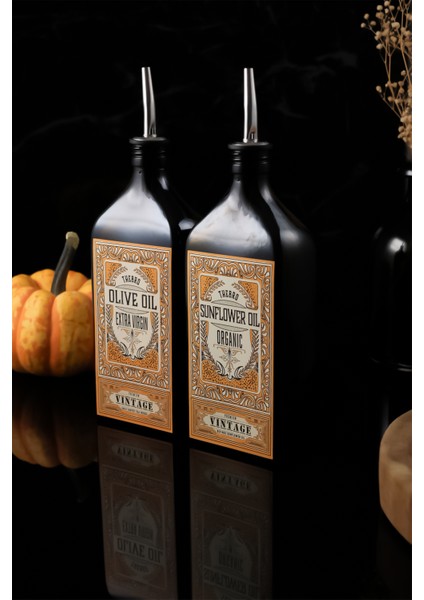 500ML Amber Renkli Premium Vintage Ayçiçek Yağı Şişesi Parlak Metal Şişe Dökücülü fırsatları
