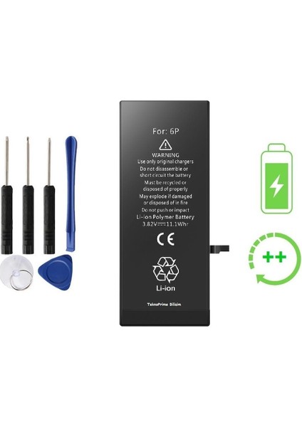 Apple iPhone 6 Plus Ile Uyumlu Güclendirilmis Ithal Pil Batarya