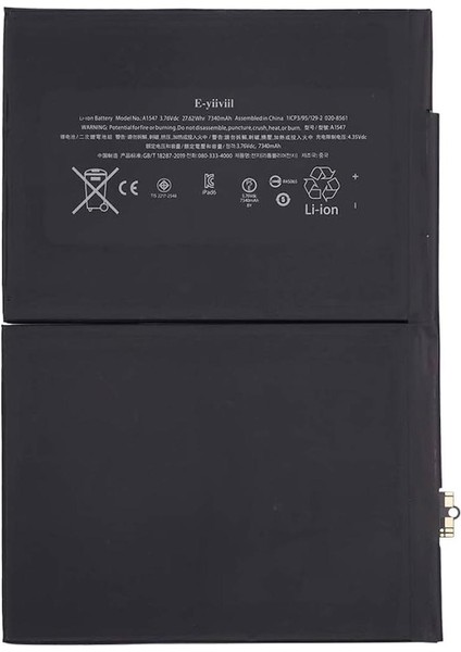 Apple iPad Air 2 Ile Uyumlu Pil Batarya A1547 A1566 A1567