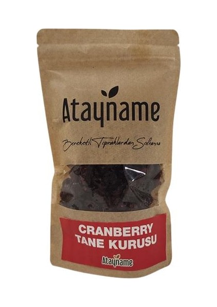 Cranberry Tane Kurusu 250 G