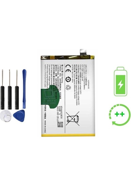 Vivo Y35 Ile Uyumlu Güclendirilmis Ithal Pil Batarya B-W0