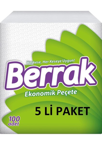 Peçete 100'lü 5'li Paket (5*100)