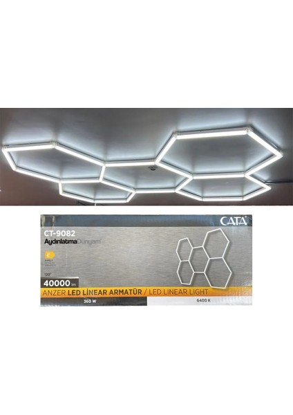 CT-9082 Anzer LED Lineer Armatür Beyaz Işık 360W fırsatları