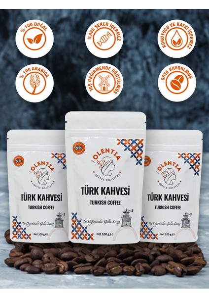 3 x Geleneksel Türk Kahvesi 100gr