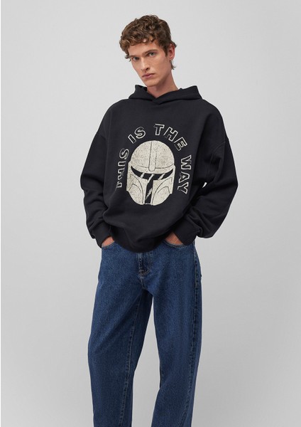 The Mandalorian Baskılı Antrasit SWEATSHIRT0S10292-80022