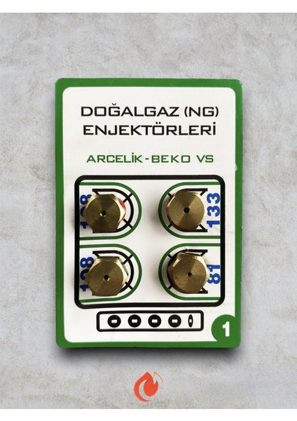 Doğalgaz Ocak Enjektör Meme - 9'luk Ocak Memesi