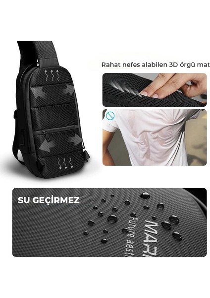 Torino Tek Kol Omuz Çantası iPad Tablet Uyumlu Şarj Kiti MR7510_00