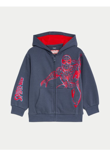 Spider-Man:trade_mark: Kapüşonlu Sweatshirt (2-8 Yaş)