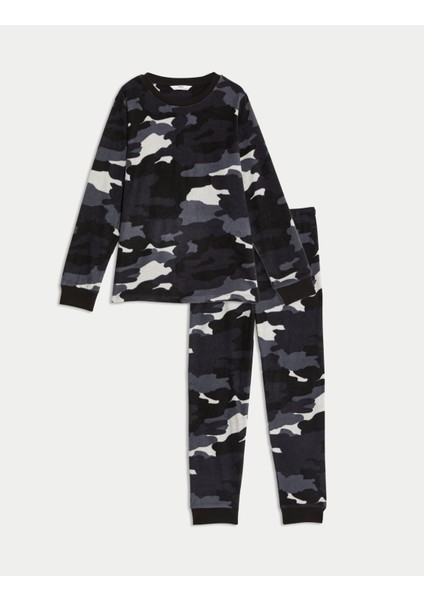 Polar Kamuflaj Desenli Pijama Takımı (1-16 Yaş)