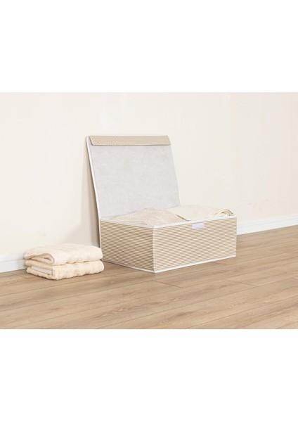 Tekno Trust Çok Amaçlı Kutu Baza Boy Kahverengi Çizgili 50 x 40 x 19 cm fırsatları