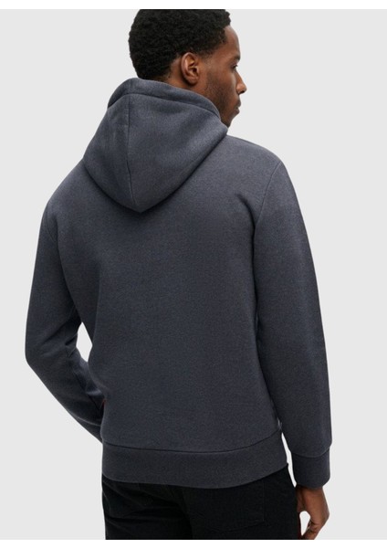 Kapüşon Yaka Siyah Erkek Sweatshırt M2013704A1BJ_NEON Vl Graphıc Hoodıe