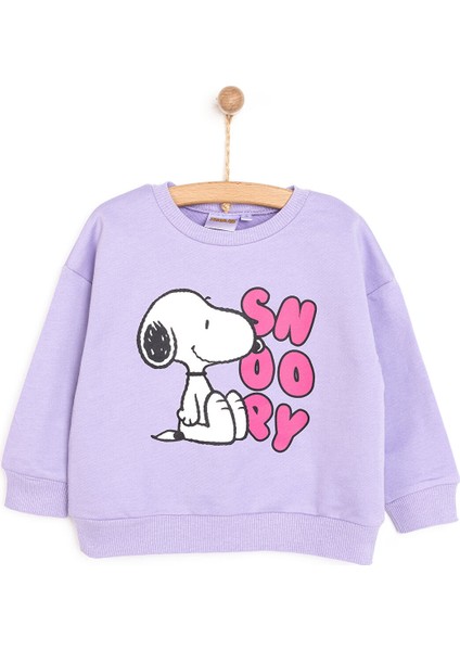 Snoopy Snoopy Kız Sweatshirt Kız Bebek