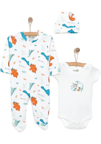 Erkek Tulum-Body-Şapka Erkek Bebek
