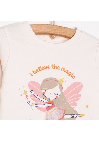 Balerin Bisisklet Yaka Pijama Takımı Kız Bebek