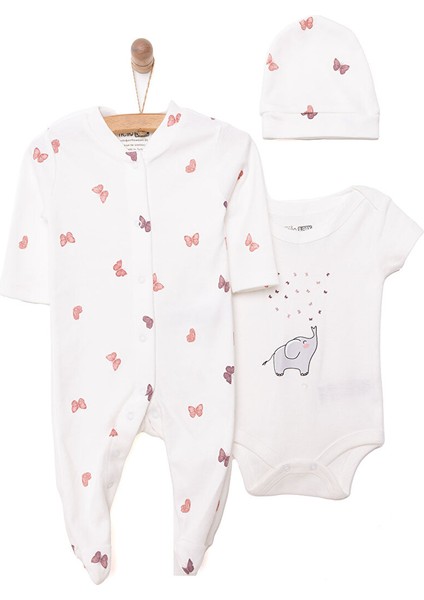 Kız Tulum-Body-Şapka Kız Bebek