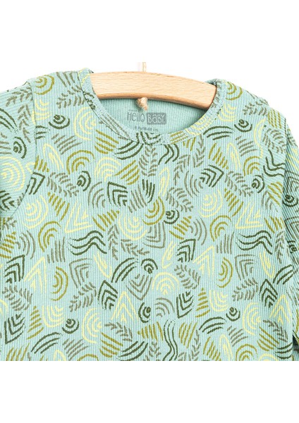 Kaşkorse Karışık Desen Uzun Kol Pijama Takımı modelleri