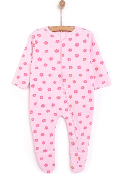 Yenidoğan Kız Patikli Tulum Kız Bebek