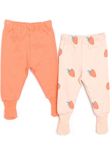 Kız 2li Çoraplı Pantolon Metraj Kız Bebek