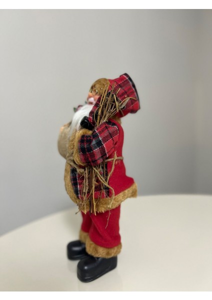 Tekno Trust 35 cm Çantalı ve Pijamalı Noel Baba Yılbaşı Biblo