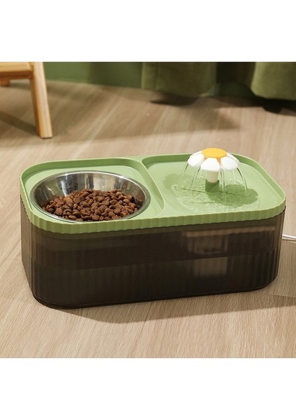 Hazneli Çelik Taslı Kedi-Köpek Mama ve Su Kabı Seti 3l (Yurt Dışından)