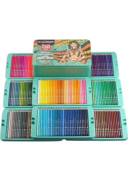 KALOUR240 Renkli Kurşun Kalem Seti (Yurt Dışından) fiyatları