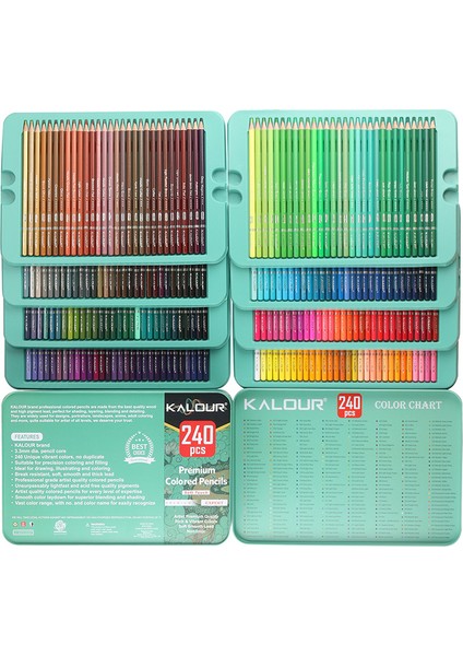 KALOUR240 Renkli Kurşun Kalem Seti (Yurt Dışından) indirimleri