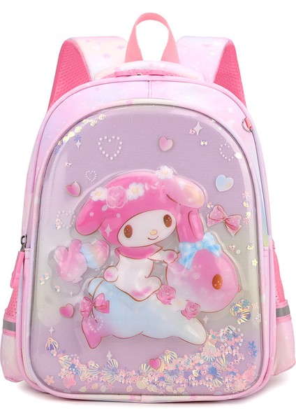 Ilkokul Birinci ve Ikinci Sınıf Öğrencileri Için My Melody Karikatür Sırt Çantası, Kadın Omurga Koruma Sırt Çantası (Yurt Dışından)