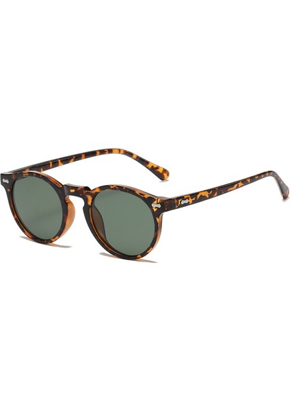 Yeni Retro Polarize Güneş Gözlüğü Erkekler Kadınlar Için Moda Küçük Yuvarlak Güneş Gözlüğü Erkek Kadın Edebi Vintage Shades Sürüş Gözlük (Yurt Dışından)