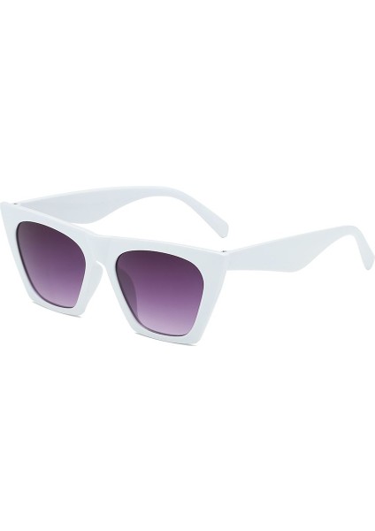Kadınlar Için Trendy Kedi Göz Güneş Gözlüğü/erkekler Retro Kare Güneş Gözlüğü UV400 Koruma Gözlük Yaz Shades Moda Aksesuarları (Yurt Dışından)