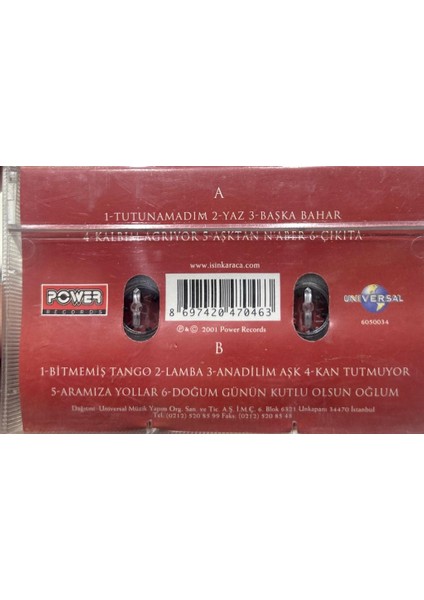 Işın Karaca ‎– Anadilim Aşk 2001 Baskı (Kaset) fiyatları