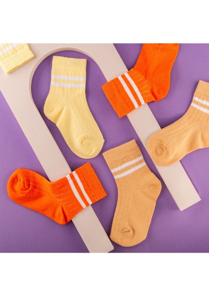 3'lü Pamuklu Çocuk Kolej Soket Çorap Bebek Unisex Kız Kadın Erkek Okul Çorabı, Beyaz Siyah Pembe modelleri