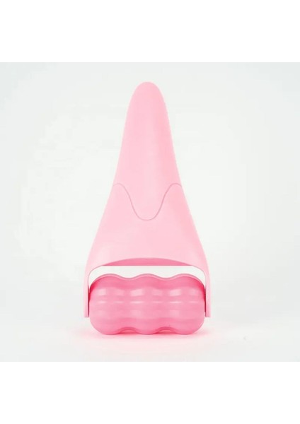 Ice Roller Gua Sha Tırtıklı Yüz Masaj Aparatı Pembe Renk