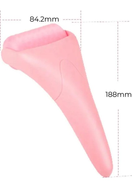 Ice Roller Gua Sha Tırtıklı Yüz Masaj Aparatı Pembe Renk fiyatları