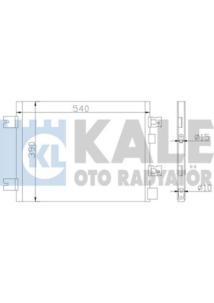 Klima Radyatörü Kurutuculu [ Renault Clio Iv, Dacia Duster 2010-, Sandero 2008-, Logan 2010- 1.2 16V/1.4/1.6/1.5 Dci 525X390X16MM ] 13