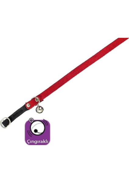 Kadife Kedi Tasma Çıng. 30Cm Turuncu
