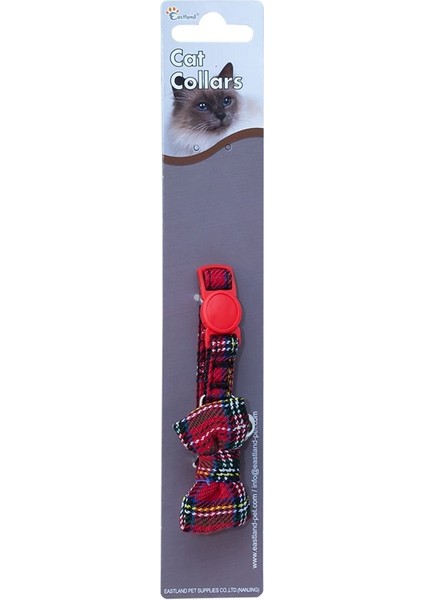 Ekose Papyon Kedi Boyun Tasması