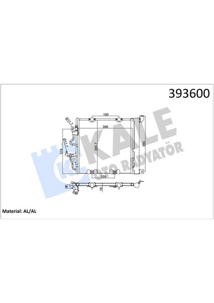 Klima Kondenseri Astra H L48 -Zafira B A05 Al/al 405X385X18 13