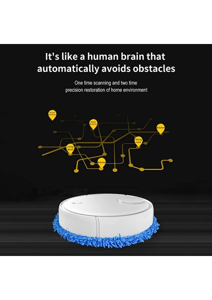 Paspas Robotu Ev Paspas Makinesi Akıllı Sessiz Tembel Islak ve Kuru Alet, Islak ve Paspas Makinesi Için Kullanılan-Yeşil (Yurt Dışından) fiyatları