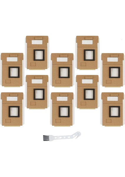 10 Adet Yedek Toz Torbası S7 / S7 + / S7 Maxv Plus Elektrikli Süpürge Otomatik Boş Dock Aksesuar Seti Için Fit (Yurt Dışından)