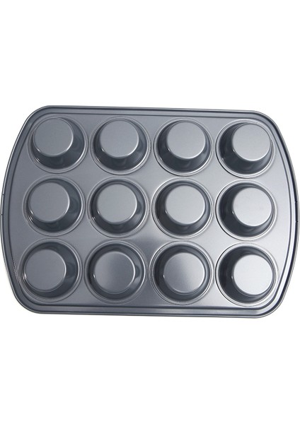 12 Delikli Yapışmaz Yuvarlak Cupcake Kalıp Tava Muffin Tepsisi Karbon Çelik Fırın Tepsisi Puding Bakeware Bisküvi Tavası Kolay Temizlenebilir (Yurt Dışından) fiyatları