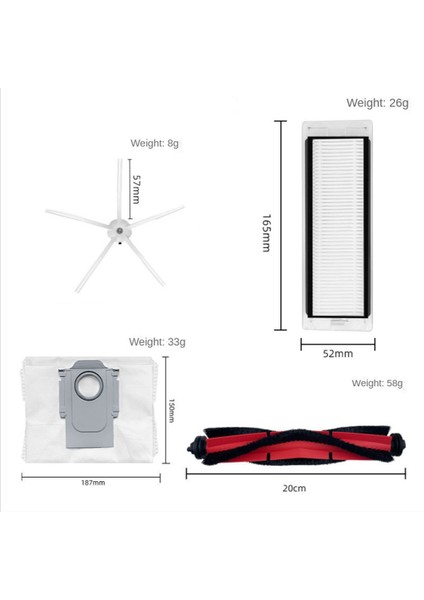 Q5 Q5 + Robotlu Süpürge Için Yedek Yedek Parça Ana Yan Fırça Hepa Filtre Toz Torbası Aksesuarları (Yurt Dışından) indirimleri