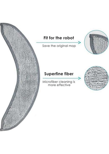 J7 +/plus Elektrikli Süpürgeler Parçaları Aksesuarları Mikrofiber Paspas Pedi Için 10 Paket Yedek Paspas Pedleri (Yurt Dışından)