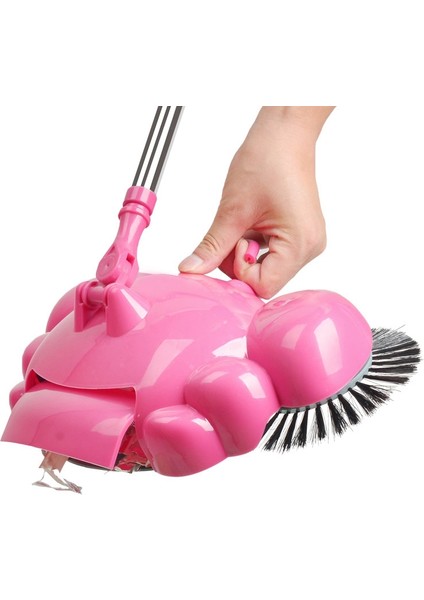 Paslanmaz Çelik Süpürme Makinesi Itme Tipi El Itme Süpürge Faraş Kolu Ev Temizlik El Itme-Pembe (Yurt Dışından) fırsatları