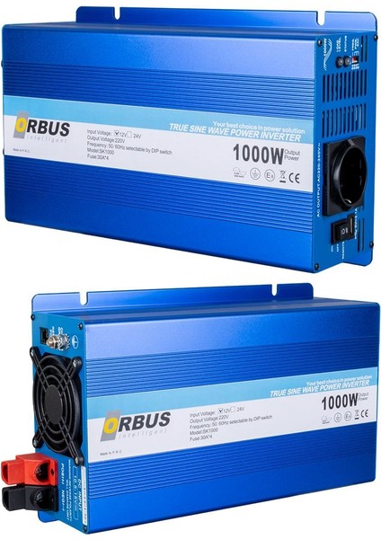 OTS1000W 12 Volt - 1000 Watt Tam Sınus Intellıgent Inverter