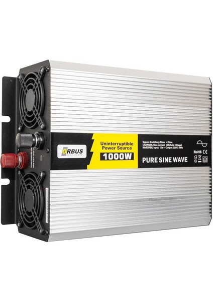 TSI1000W 12 Volt 1000 Watt Tam Sinüs Şarjlı Inverter