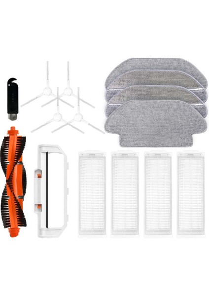 Everybot Robot Süpürge Ana Yan Fırça Hepa Filtre Paspas Bezi ile Uyumlu (Yurt Dışından)