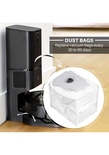 I3+(3550) I7+(7550) Clean Base ile Uyumlu 16'lı Paket Vakum Torbası (Yurt Dışından)